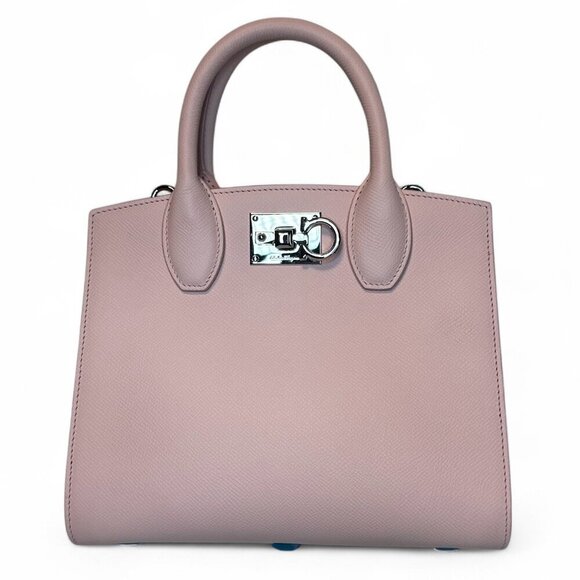 SALVATORE FERRAGAMO Studio Box Mini Bag, Pink, NWT - Picture 1 of 16